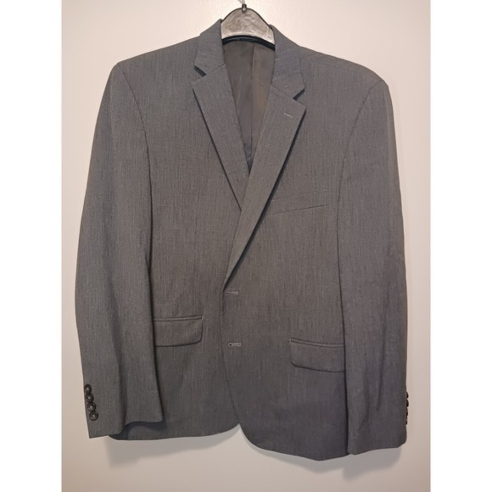 Chaps Grey Lined Blazer Suit‎ Jacket  44" Around 30" Long 25" Sleeve